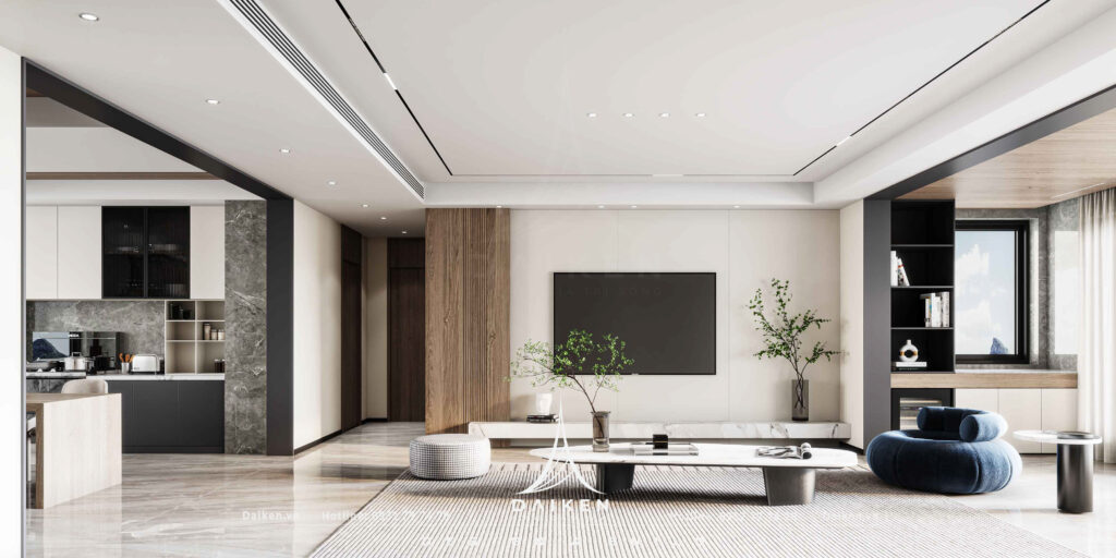 Mẫu vách tivi đẹp, hiện đại