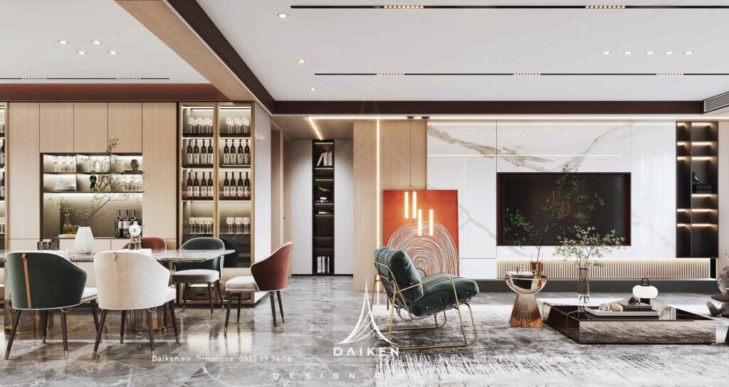 Mẫu vách tivi đẹp, hiện đại