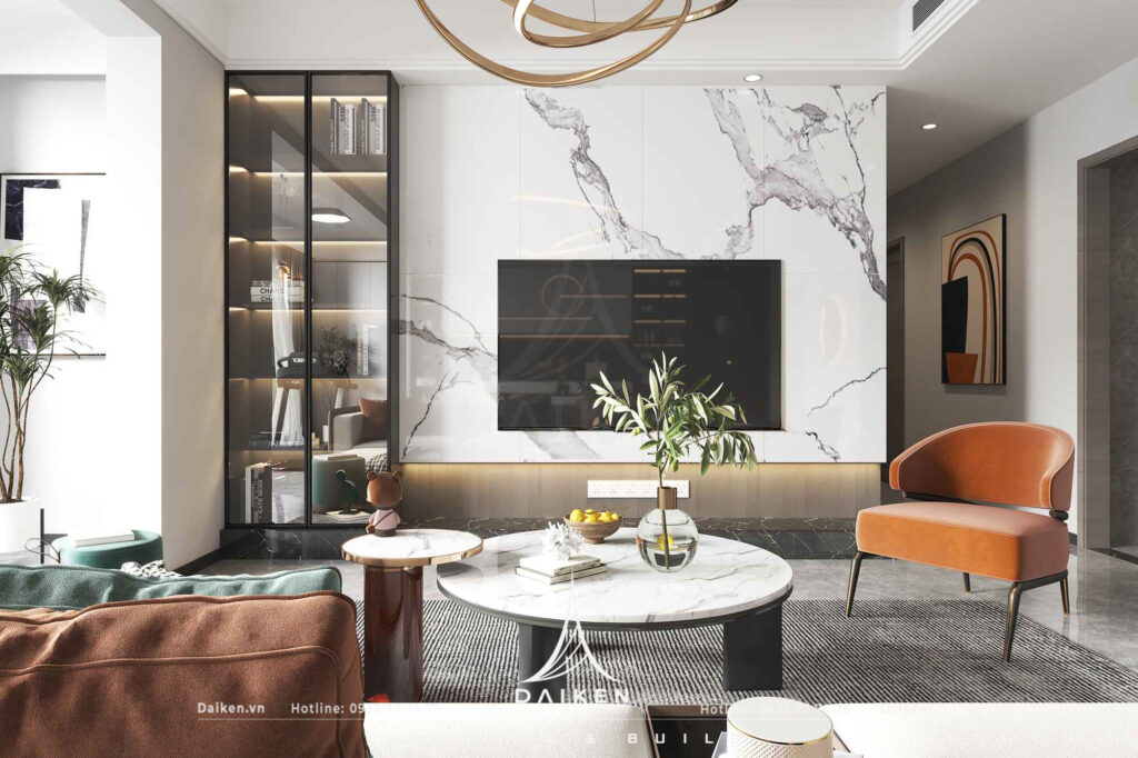 Mẫu vách tivi đẹp, hiện đại