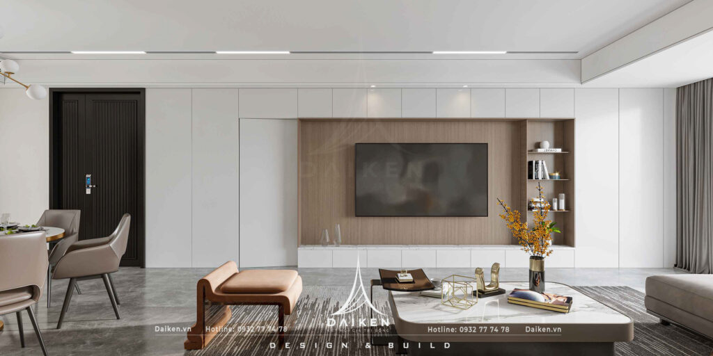 Mẫu vách tivi đẹp, hiện đại