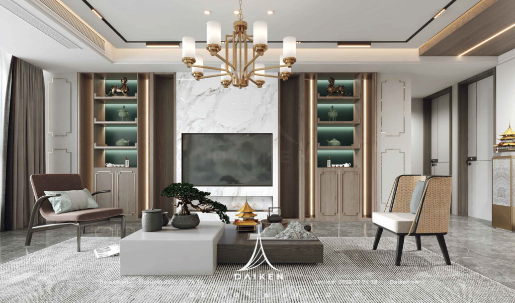 Mẫu vách tivi đẹp, hiện đại