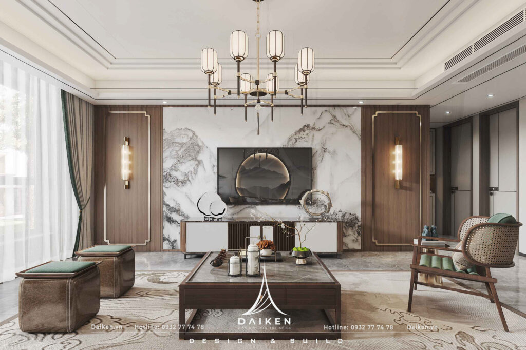 Mẫu vách tivi đẹp, hiện đại