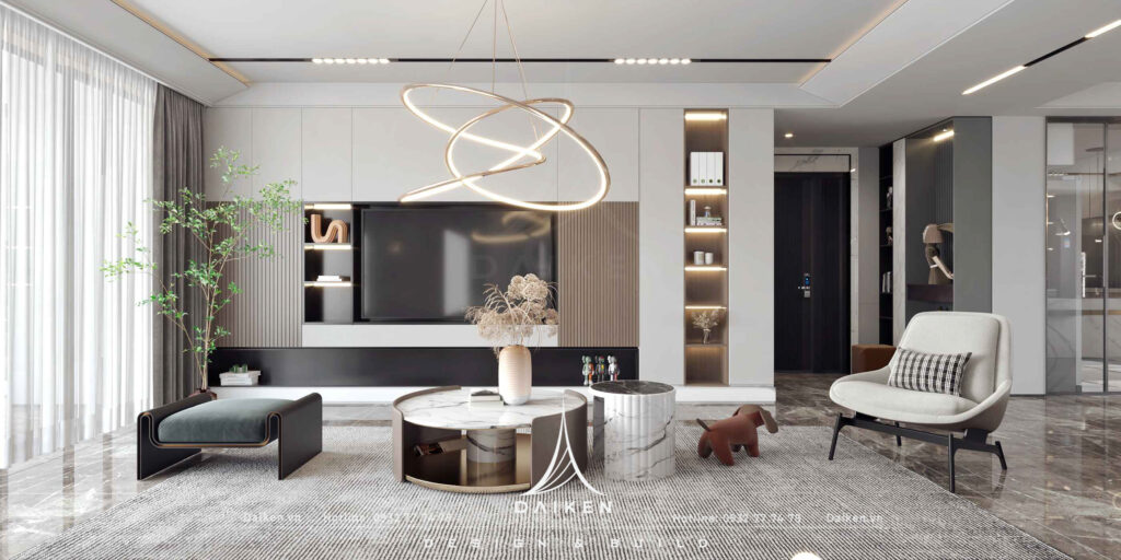 Mẫu vách tivi đẹp, hiện đại