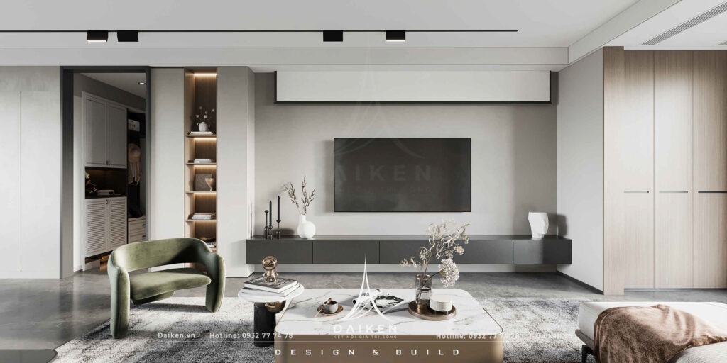 Mẫu vách tivi đẹp, hiện đại