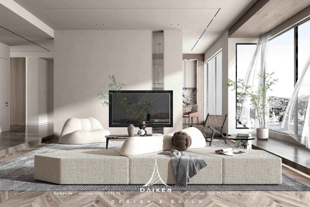 Mẫu vách tivi đẹp, hiện đại