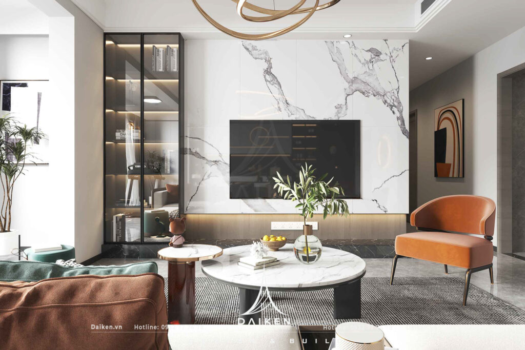 Mẫu vách tivi đẹp, hiện đại