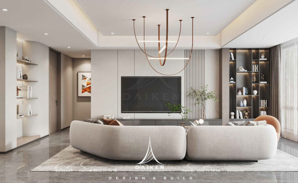 Mẫu vách tivi đẹp, hiện đại