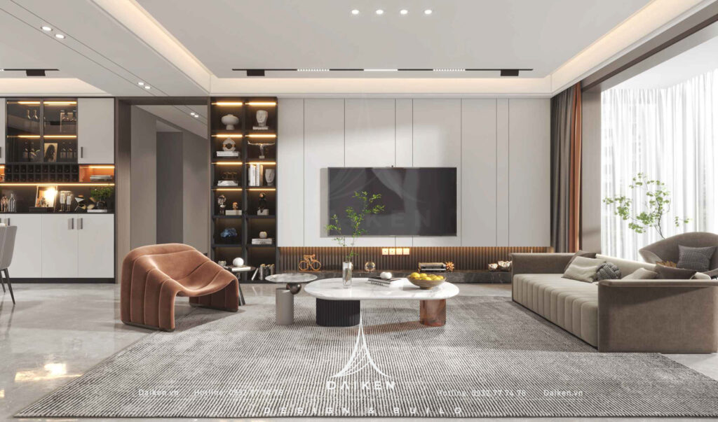 Mẫu vách tivi đẹp, hiện đại