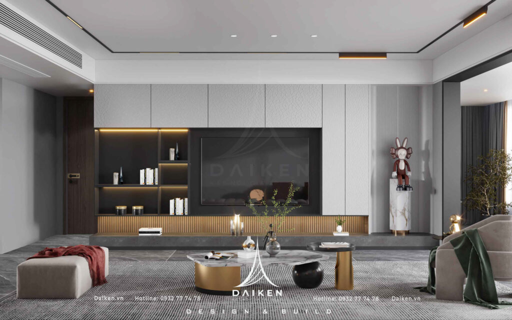 Mẫu vách tivi đẹp, hiện đại