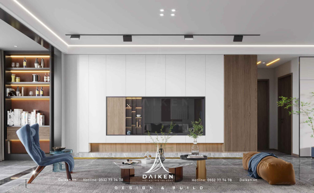 Mẫu vách tivi đẹp, hiện đại