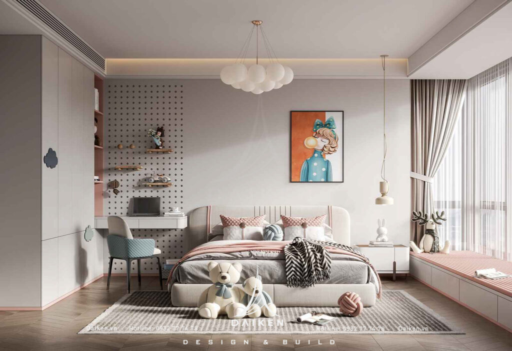 Mẫu thiết kế phòng ngủ trẻ em đẹp, hiện đại