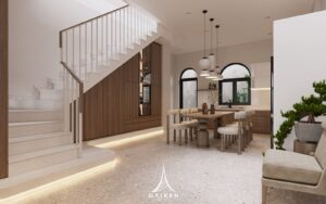 Mỗi khu vực trong nhà mẫu đều được chăm chút để khách hàng dễ dàng hình dung cuộc sống của họ tại đây