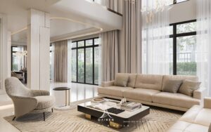 Thiết kế nội thất phòng khách biệt thự đẹp, sang trọng & đẳng cấp