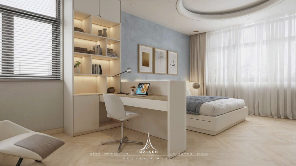 Thiết kế nội thất biệt thự - Phòng ngủ cho bé gái