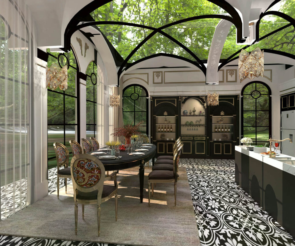 thiết kế nội thất biệt thự tân cổ điển