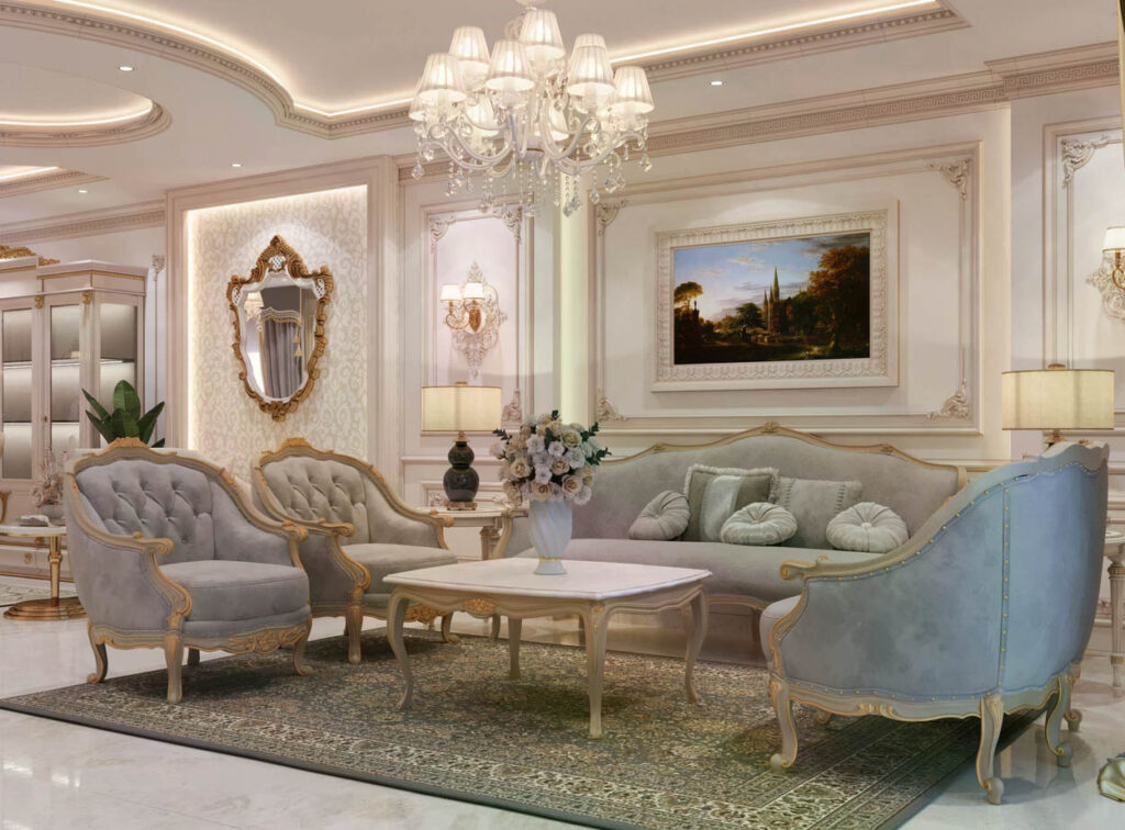 thiết kế nội thất biệt thự tân cổ điển