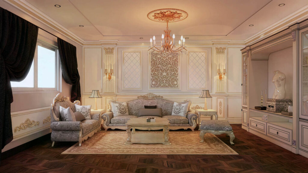 thiết kế nội thất biệt thự tân cổ điển