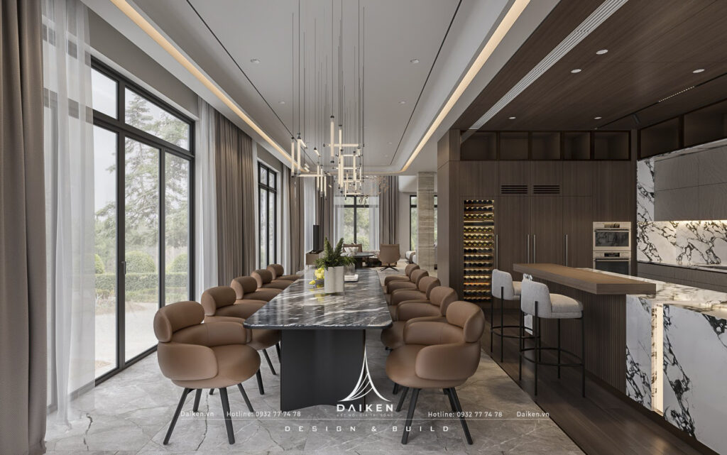 thiết kế nội thất biệt thự hiện đại