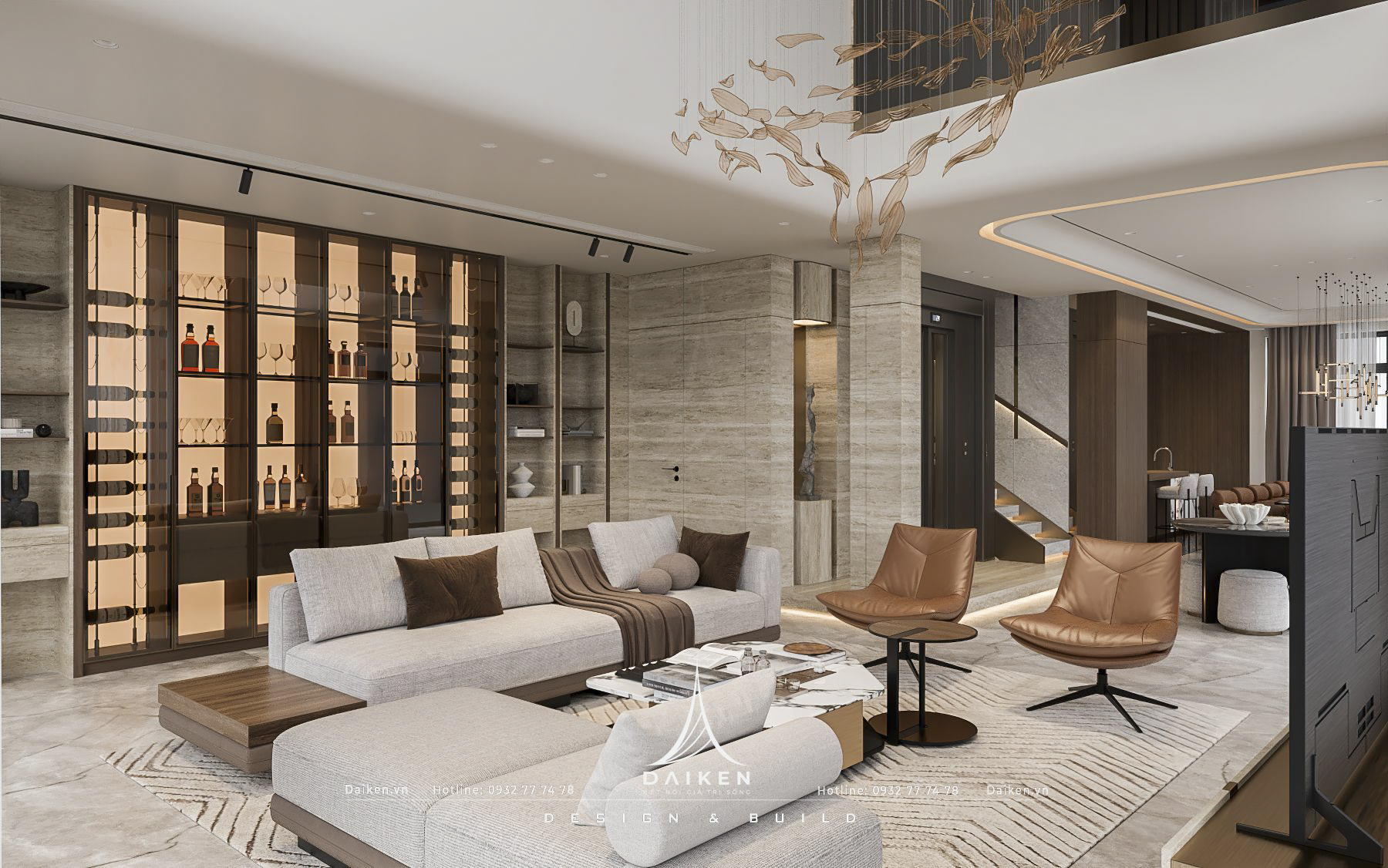 thiết kế nội thất biệt thự hiện đại