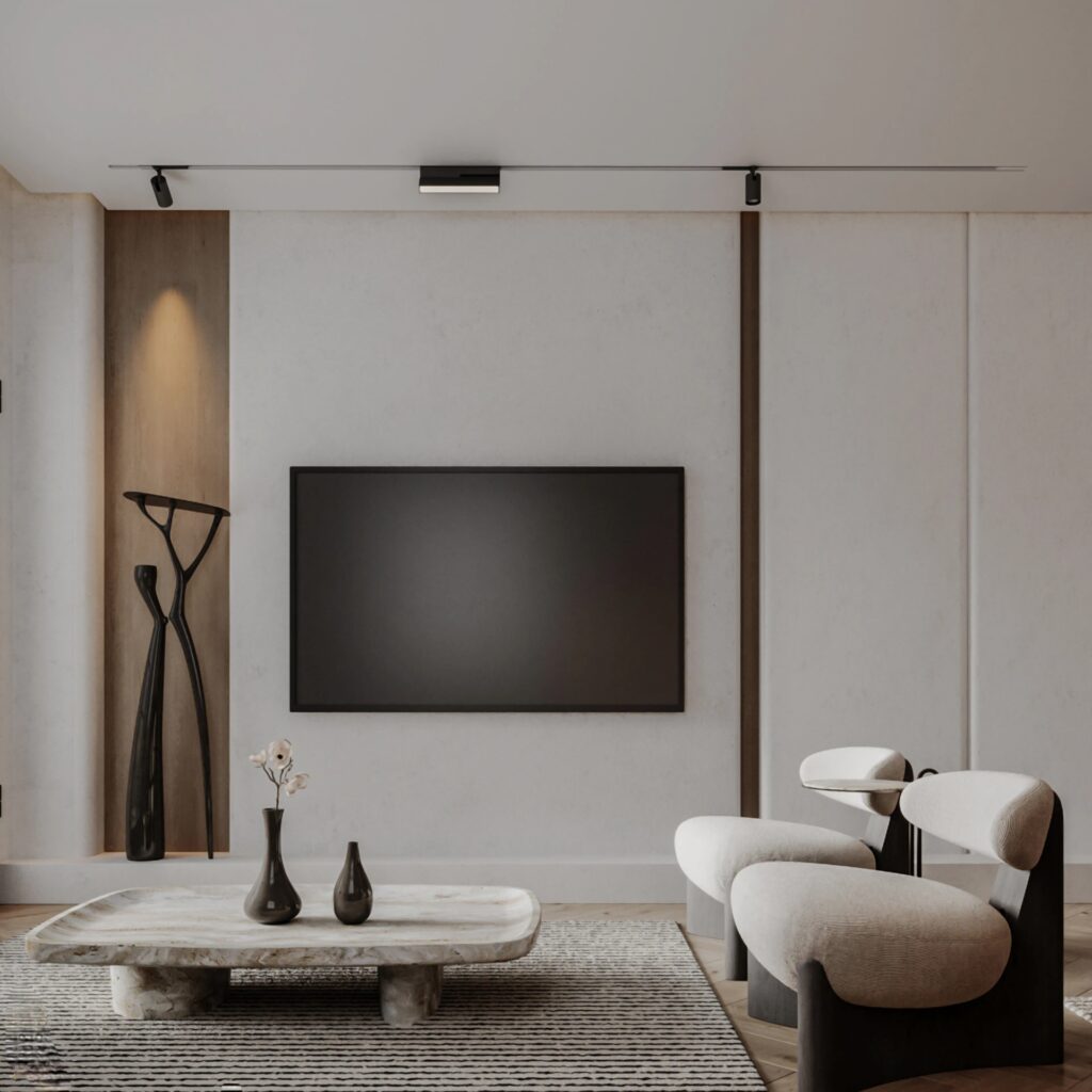 Hệ kệ tivi treo tường: Tạo cảm giác sàn nhà rộng hơn và dễ dàng vệ sinh