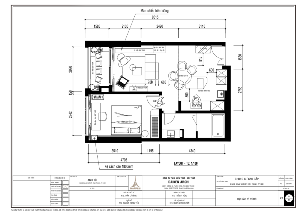 Thiết kế đúng với bản vẽ